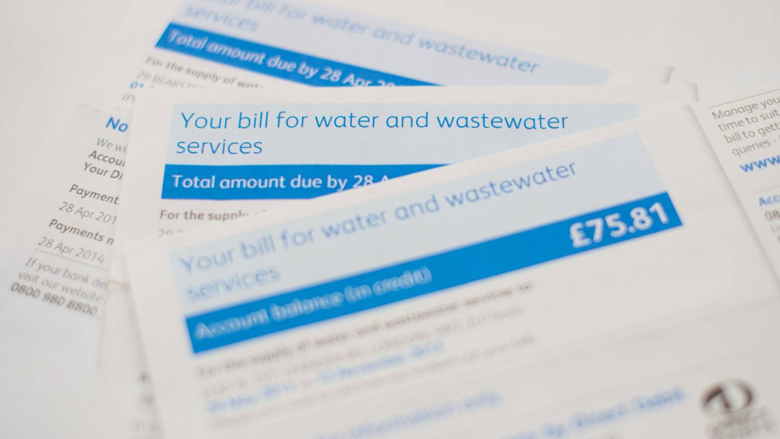 UK Household Bills Average Per Month