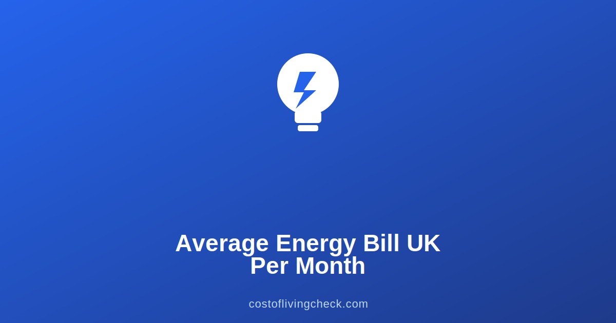 Average Energy Bill UK Per Month